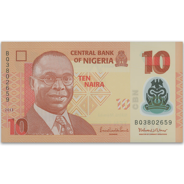 10 Naira Nigerian Bank Note