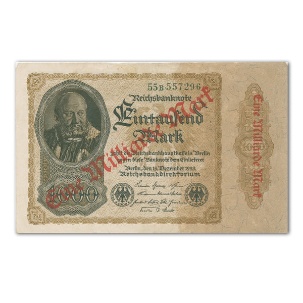 One Thousand Mark Reichsbank Note - 1922 CXN0054