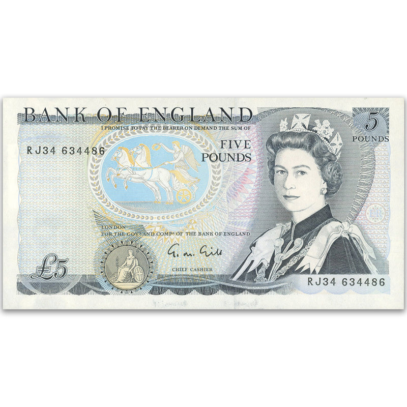 GB1988-91 £5 Gill. P378 Unc -64