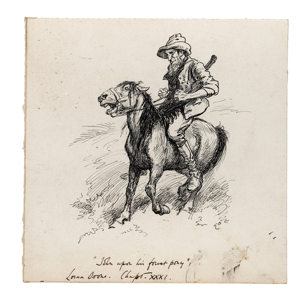 Gordon Frederick Browne Original Drawing for Lorna Doone