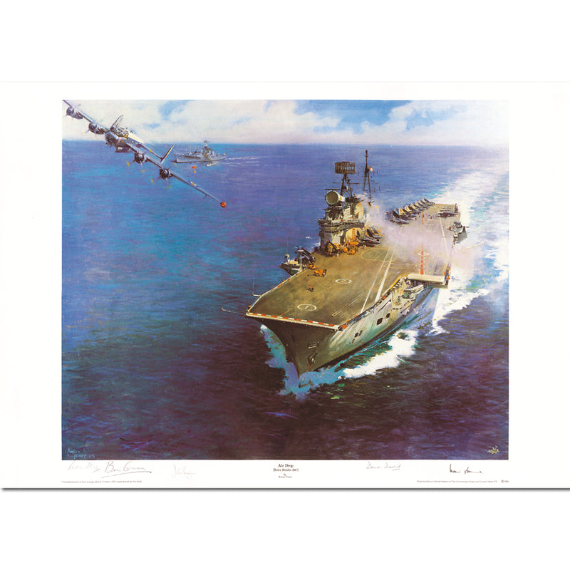 'Air Drop Beira Straits' 1967 Print by the Late Sir Terence Cuneo - LE CXP0071
