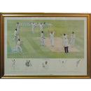 The Vital Wicket Print Signed by 5 Player Inc. Alex Stewart Mike Atherton CXP0358