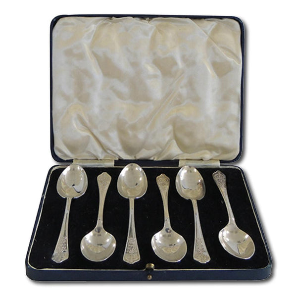 Commemorative Teaspoon Set - George V Silver Jubilee - Boxed Set of 6 CXR1007