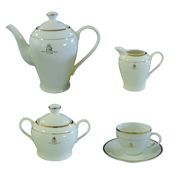 Tea Set - Qheen Elizabeth II Golden Jubilee 2002 CXR1082