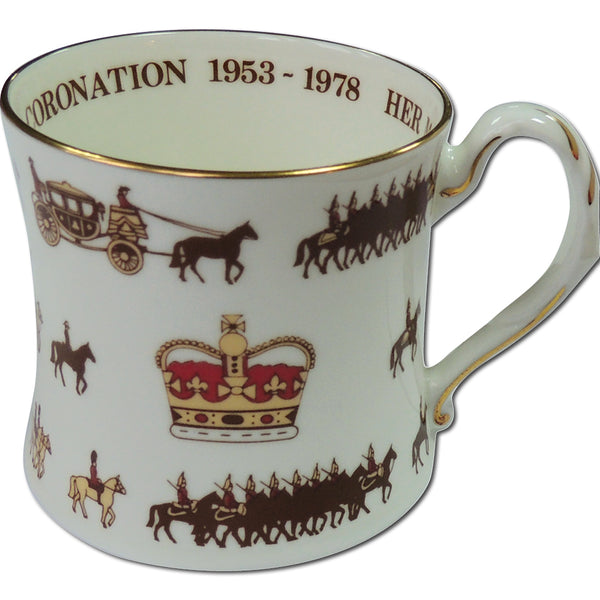 1978 Coalport Coronation 25th Anniversary Limited Edition Mug CXR1246