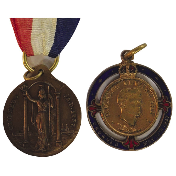 Edward VIII Proposed Coronation Medals x 2 CXR1289