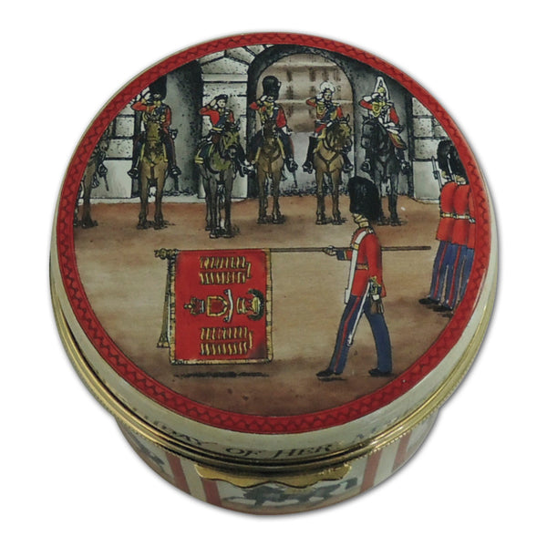 Halcyon Days Trooping The Colour Ltd Edt Enamel Box CXR1313