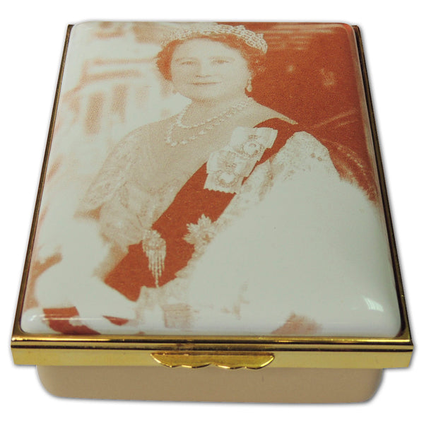 Halcyon Days Queen Mother Memoriam Ltd Ed. Enamel Box CXR1321