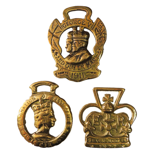 Three Royalty Horse Brasses