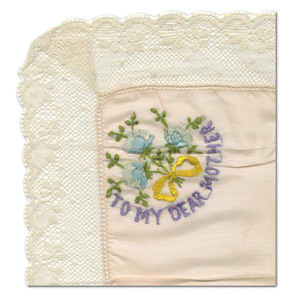 WWI Embroidered Dear Mother Handkerchief CXW0212B