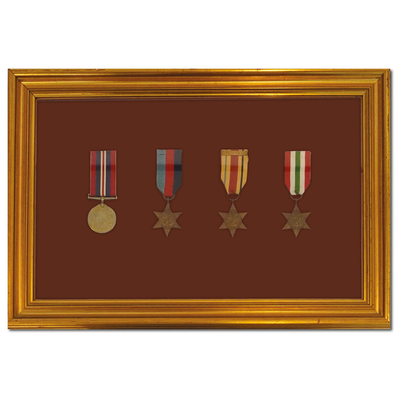 Framed WWII Medal Collection CXW0224