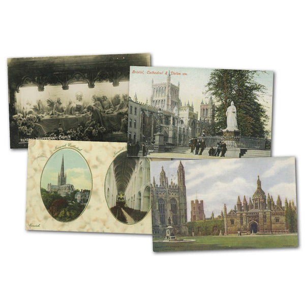 30+ vintage Cathedral & Churches postcards CXX0463