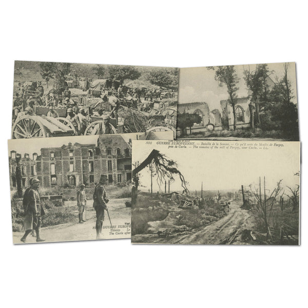 20 vintage French WWI  Bataille de la Somme postcards CXX0464G