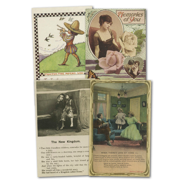 22 vintage verse postcards CXX0469