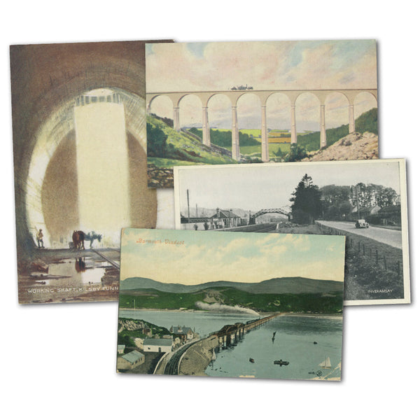 36 Bridges & Stations Postcards CXX0482