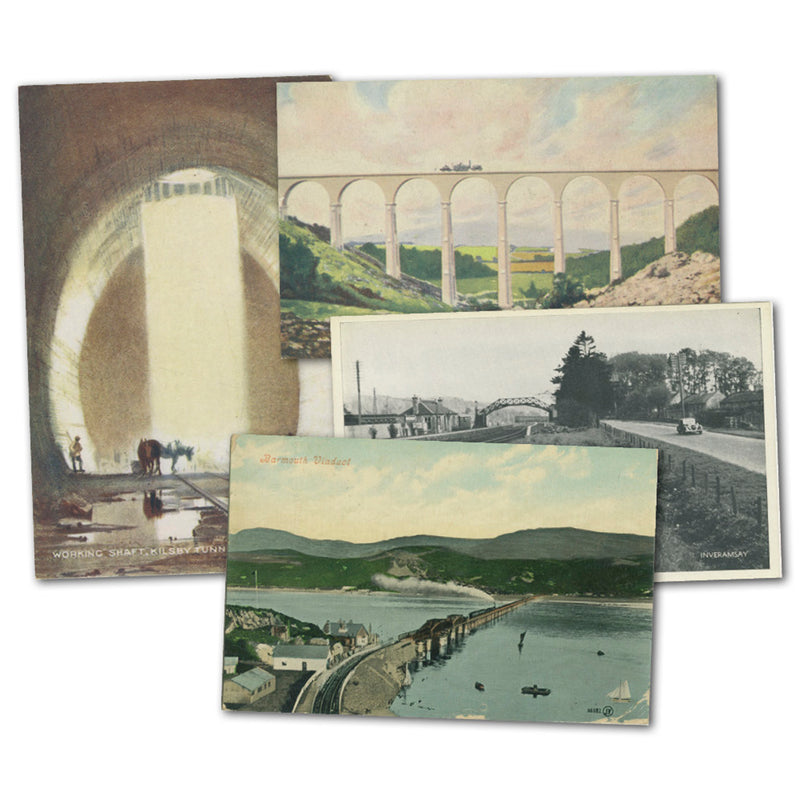 36 Bridges & Stations Postcards CXX0482