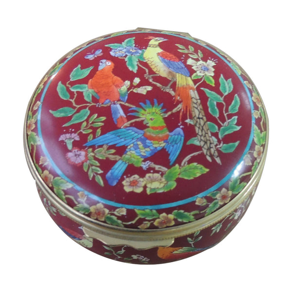 Halcyon Days Tropical Birds Enamel Box CXX0503