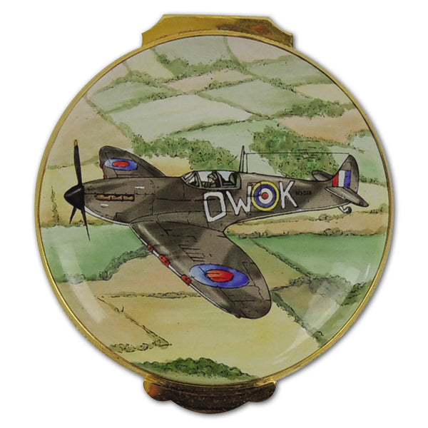 Halcyon Days Spitfire Enamel Box CXX0509