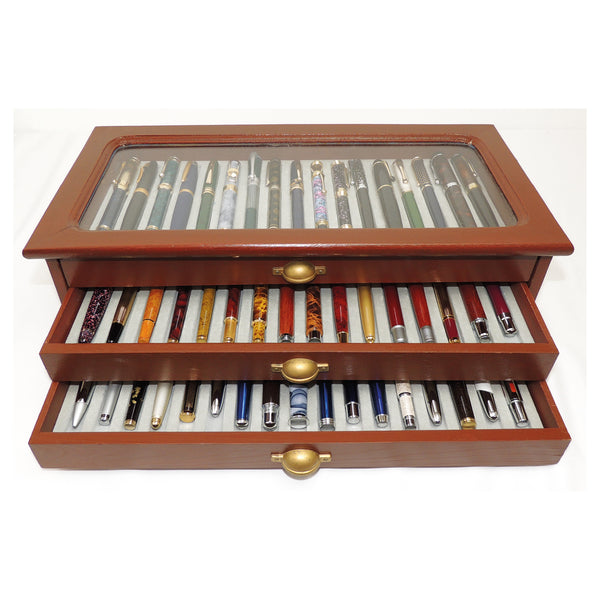 DeAgostini set of 50 Fountain Pens in Display Case CXX0547