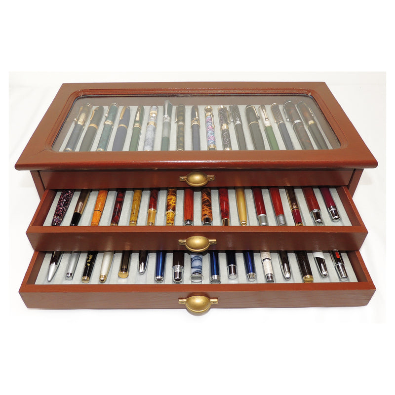 DeAgostini set of 50 Fountain Pens in Display Case CXX0547