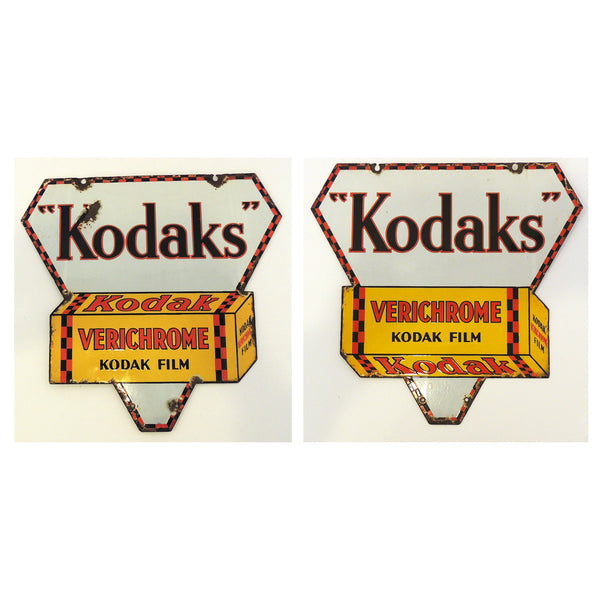 French 1940s Kodaks Enamel Sign CXX0567