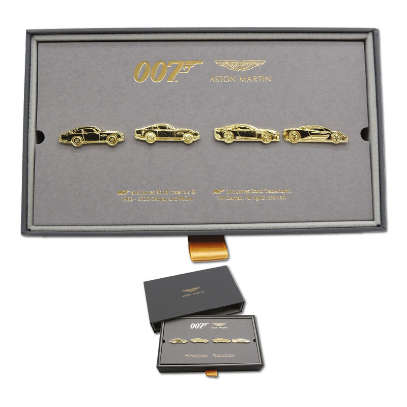 James Bond 007 Official Aston Martin Pin Badges Set CXX0575