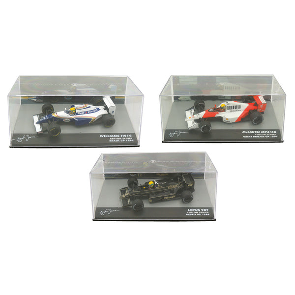 Ayrton Senna die cast models x 3