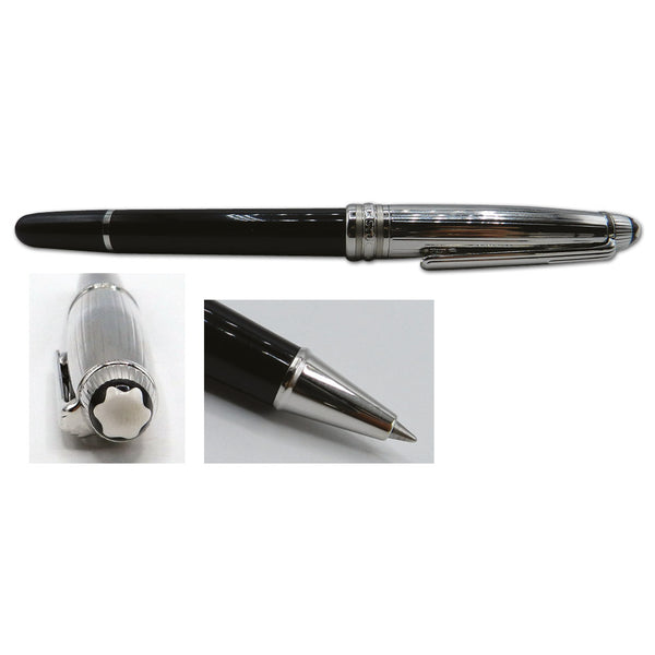 Montblanc Meisterstuck Classique Sterling Silver and Black Lacquer Ballpoint Pen