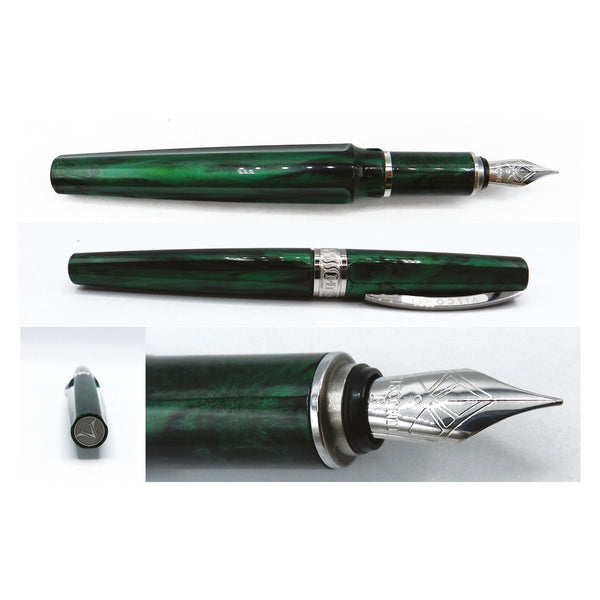 Visconti Mirage Fountain Pen Emerald Steel