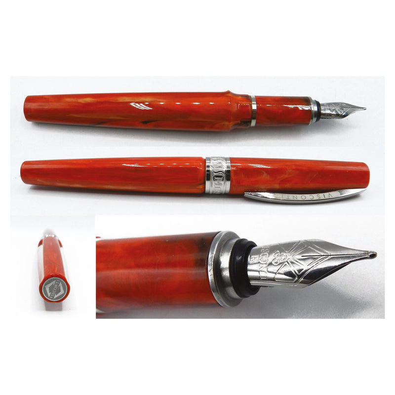 Visconti Mirage Fountain Pen Coral Steel