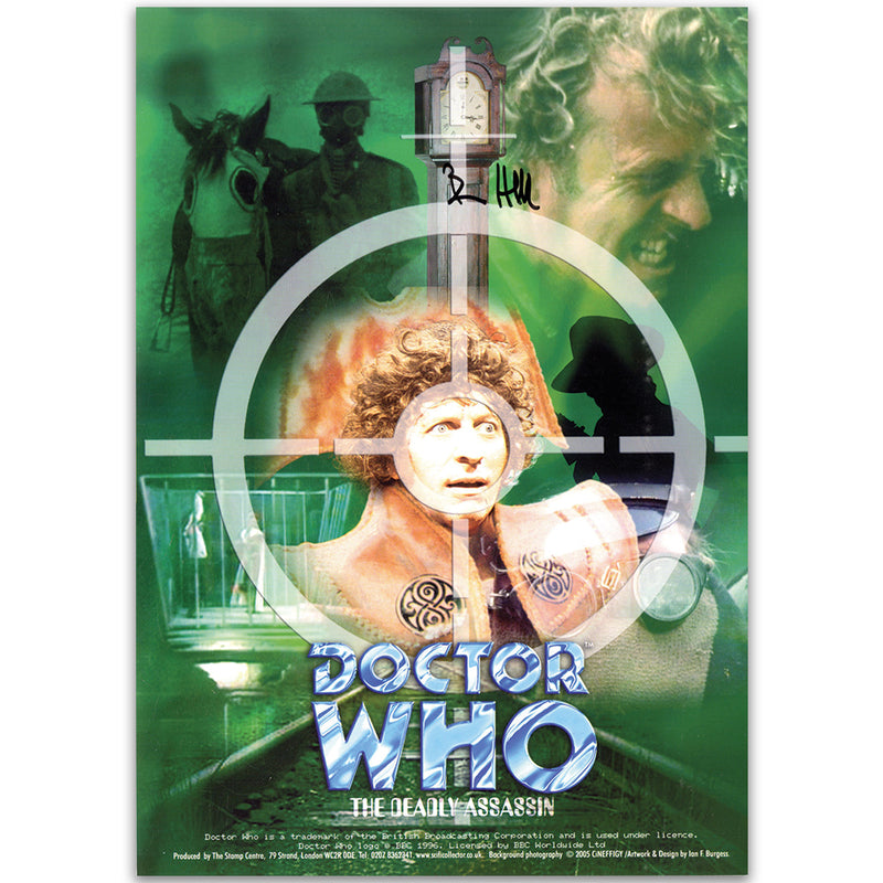 Doctor Who Deadly Assassin Print sign Bernard Horsfall