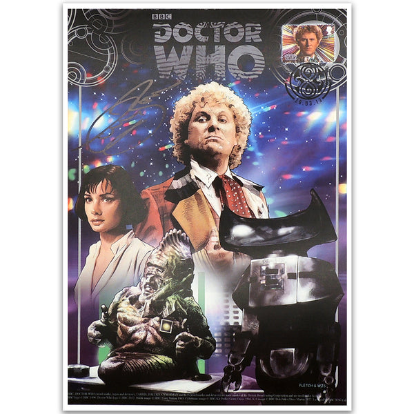 Doctor Who Sixth Doctor Stamped Print - Signed Colin Baker DRWP029