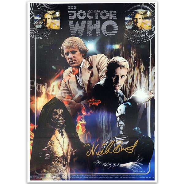 Doctor Who Fifth Doctor Stamped Print - Signed Nicola Bryant DRWP034