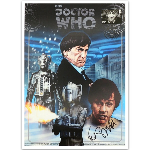 Doctor Who Second Doctor Stamped Print - Signed Frazer Hines DRWP036