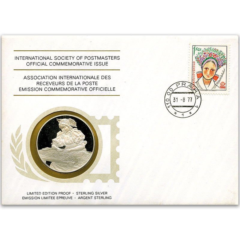 1977 ISP Offical Czechoslovakia Silver Medal FDC EDA0936