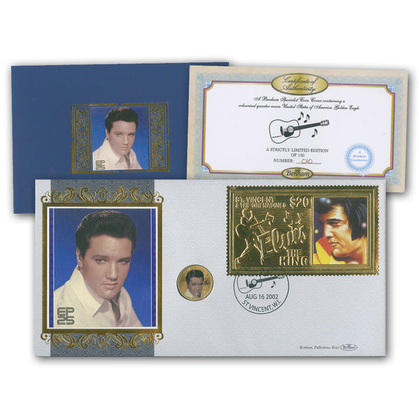 Elvis Golden Eagle Coin Cover EPGC01