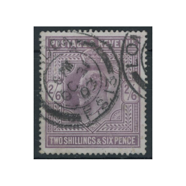 1902-10 2/6d Lilac, good to fine cds used. SG260