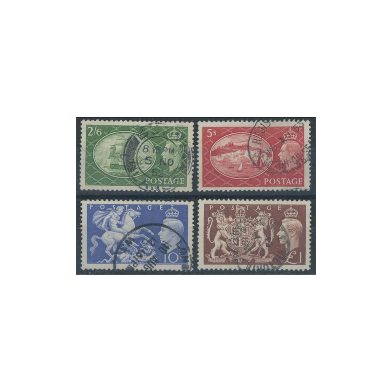 1951 Festival high vals, good to fine cds used. SG509-12