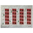 2000 Robin in Pillar Box sheet