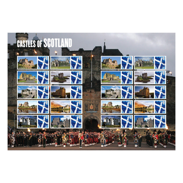 2009 Castles of Scotland Royal Mail Commemorative Sheet
