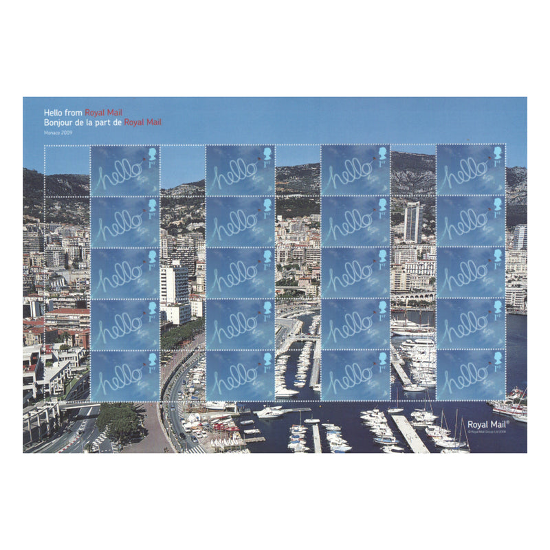 2009 Monaco Phil Intl. Stamp Exhibition Royal Mail Commemorative Sheet