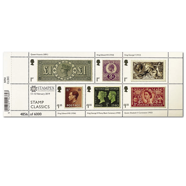 2019 Stamp Classics Stampex Overprint GBMS1901X