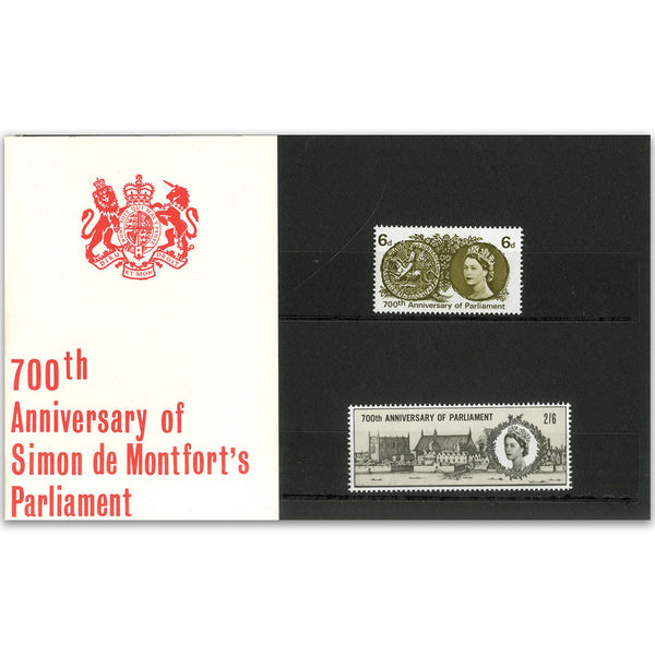 19/7/1965 700th Anniv Parliament Presentation pack
