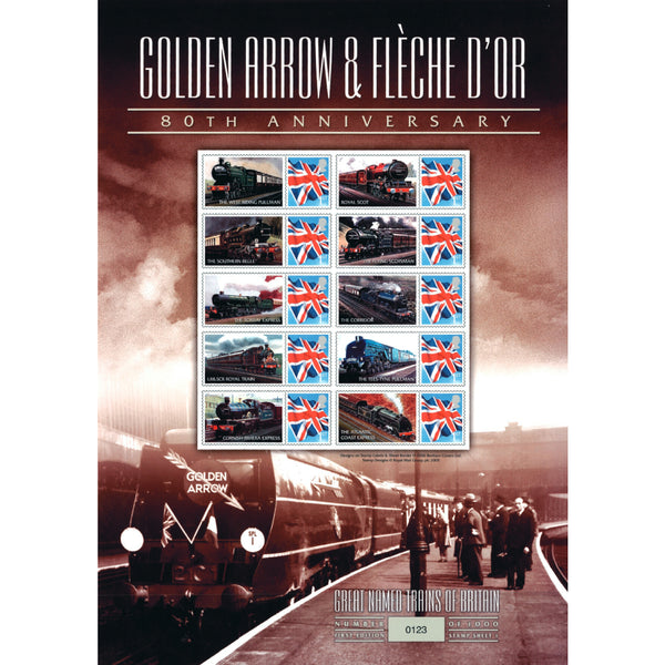 Golden Arrow GB Customised Stamp Sheet B-Golden Arrow GBS0011B