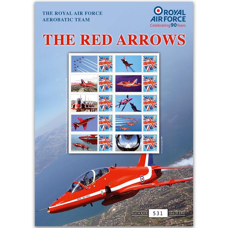 Red Arrows GB Customised Stamp Sheet GBS0068