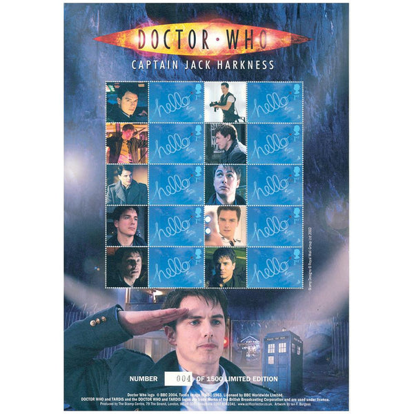Doctor Who GB Customised Stamp Sheet - Captain Jack Harkness GBS0069