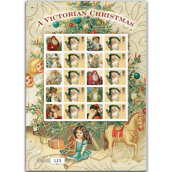 A Victorian Christmas GB Customised Stamp Sheet GBS0076