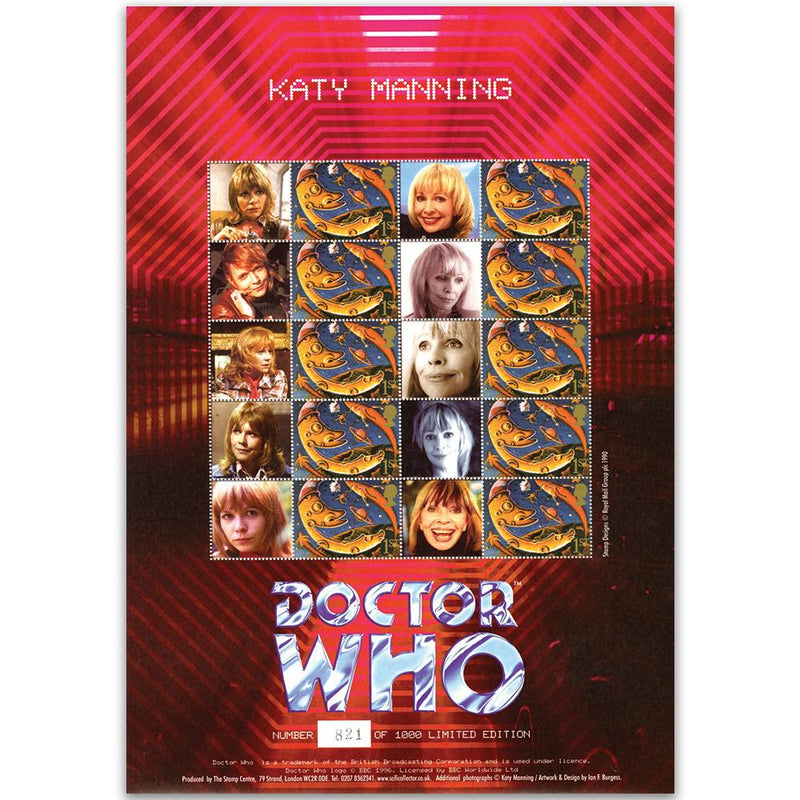 Doctor Who GB Customised Stamp Sheet - Katy Manning GBS0086