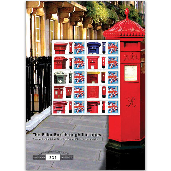 Postboxes GB Customised Stamp Sheet GBS0097