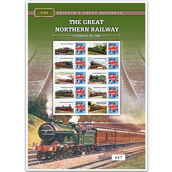 Great Northern Rail GB Customised Stamp Sheet GBS0112